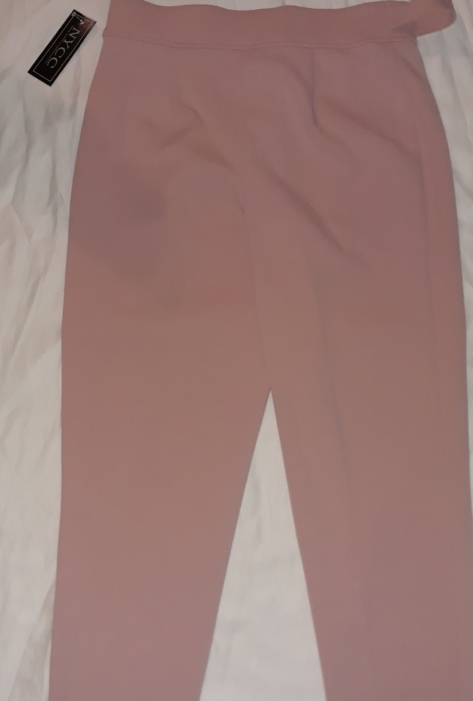 NYCC Elastic belt salmon color pants women